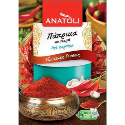 Anatoli Hot Paprika 50g Ανατολή Πάπρικα Καυτερή 50g