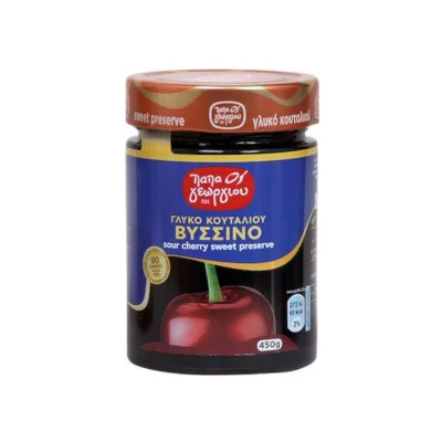 Papageorgiou Preserves Sour Cherry 450g Γλυκό Κουταλιού Βύσσινο 450g