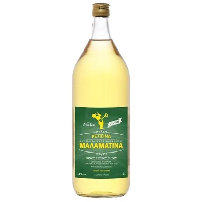 MALAMATINA RETSINA 2 lit vol 11% NONRETURNABLE BOTTLE