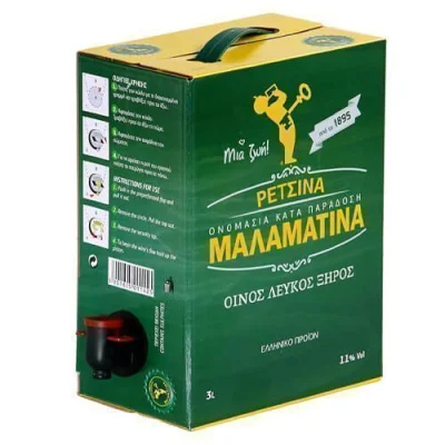 MALAMATINA RETSINA 3lit vol 11%