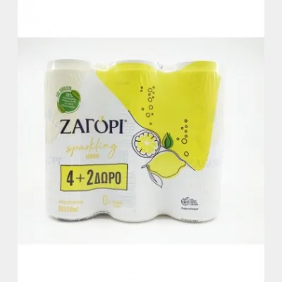 ΖΑΓΟΡΙ SPARKLING ΛΕΜΟΝΙ 330ml 4+2