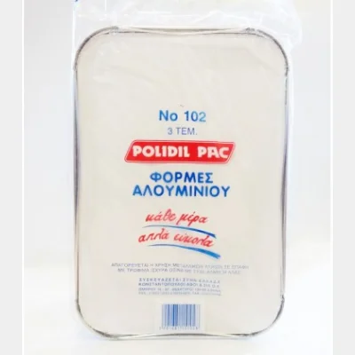 POLIDIL ΣΚΕΥΟΣ ΑΛΟΥΜΙΝΙΟΥ Νο102 ΜΕ ΚΑΠΑΚΙ ΤΑΨΙ 3ΤΜΧ (R33)