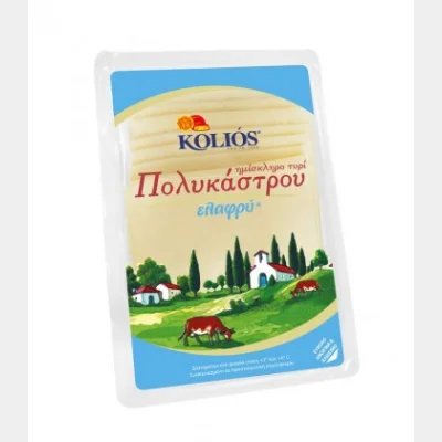 KOLIOS POLYKASTRO SEMI-HARD LIGHT IN SLICES TROUGH 180gr