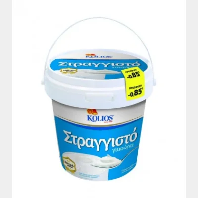 ΚΟΛΙΟΣ ΓΙΑΟΥΡΤΙ 5% 850gr -0,85€ ΣΤΡΑΓΓΙΣΤΟ