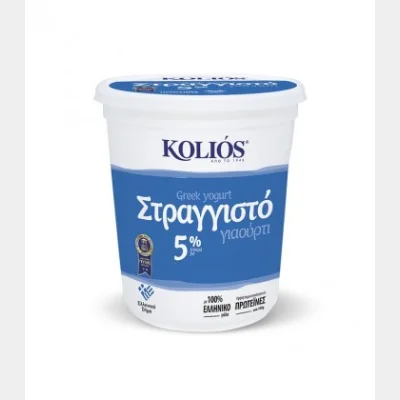 ΚΟΛΙΟΣ ΓΙΑΟΥΡΤΙ ΣΤΡΑΓΓΙΣΤΟ 5% 850gr