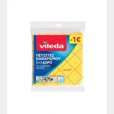 VILEDA CLEANING TOWELS 3+1 FREE X30