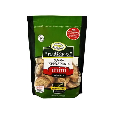 Manna Cretan rusks Kritharenio Paximadi 220g Κριθαρένιο Παξιμάδι 220g