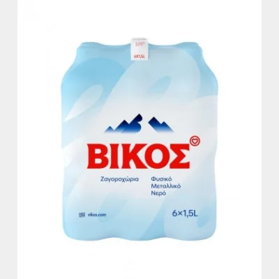 VIKOS NATURAL MINERAL WATER 1.5lt 84T/PALLET