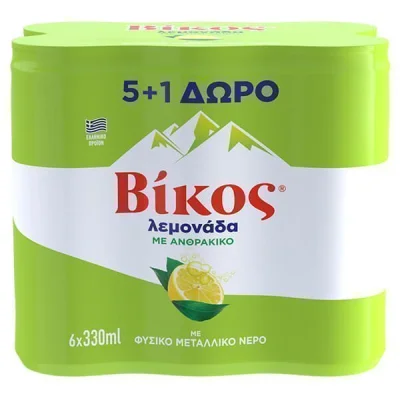 VIKOS LEMONADE SLK CAN 330ml 5+1 FREE