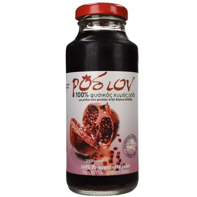 RODION JUICE IN GLASS BOTTLE 250ml 100% POMEGRANATE JUICE