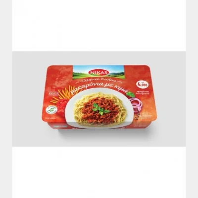 ΝΙΚΑΣ ΕΛΛΗΝΙΚΗ ΚΟΥΖΙΝΑ ΜΑΚΑΡΟΝΙΑ ΜΕ ΚΙΜΑ 400gr
