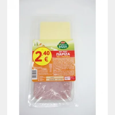 GREEK FARM PARIZA-CHEESE SET 7+7 SLICES 280gr