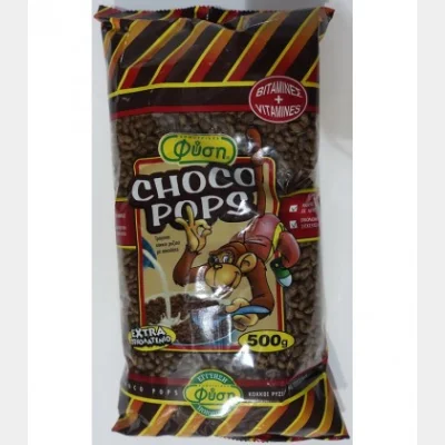 ΦΥΣΗ CHOCO POPS ΚΟΚΟΙ ΡΥΖΙΟΥ ΜΕ ΣΟΚΟΛΑΤΑ 500gr