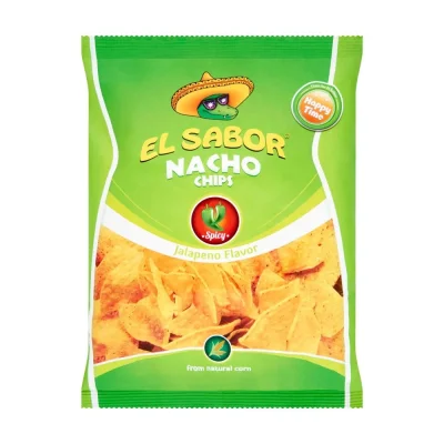 El Sabor Nacho Chips Jalapeno Flavor 100g