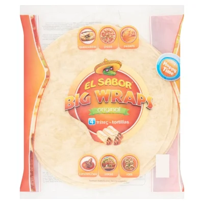 El Sabor Wraps Original 25cm 4pcs