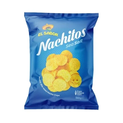 El Sabor Nachitos Chips Sea Salt 150g