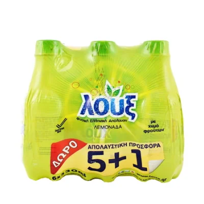 Loux Lemon juice 330ml Λουξ Λεμονάδα (5+1 Free) 330ml
