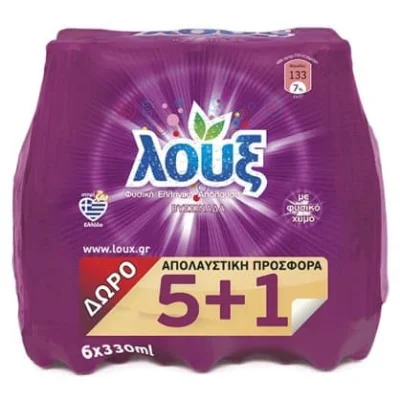 Loux Sour Cherry juice 330ml Βυσσινάδα (5+1 Free) 330ml