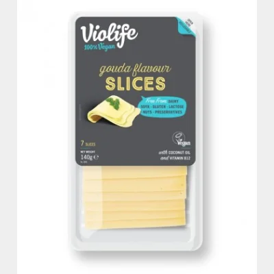 VIOLIFE FASTING CHEESE SUBSTITUTE SLICES FLAVOR GOUDA 140gr