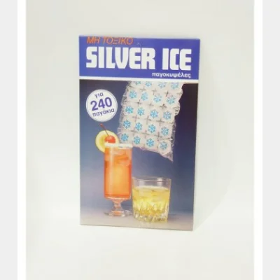 SILVER ICE ICE BUCKETS 10 BAGS/240 ICE CUBES