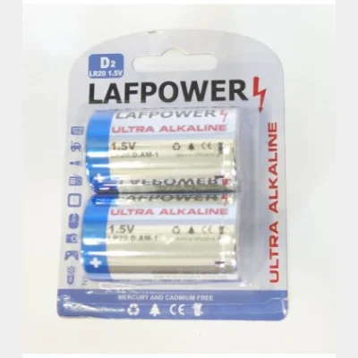LAFPOWER ALKALINE BATTERY D2-LR20 2T 1,5V