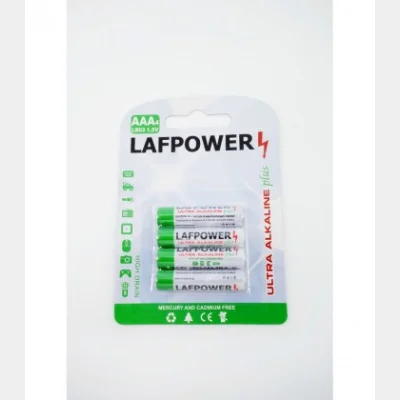 LAFPOWER ΜΠΑΤΑΡΙΑ ΑΛΚΑΛΙΚΗ ULTRA PLUS 1.5V LR03 4Τ AAA