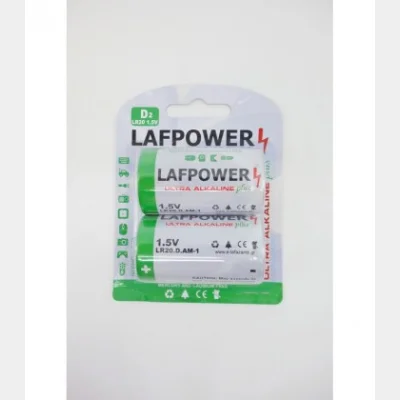 LAFPOWER ΜΠΑΤΑΡΙΑ ΑΛΚΑΛΙΚΗ ULTRA PLUS D2-LR20 2Τ 1,5V