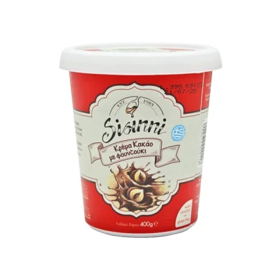 Sisinni Cocoa Spread with Hazelnut 400g Κρέμα Κακάο με Φουντούκι 400g