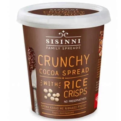 Sisinni Cocoa Spread Crunchy Κρέμα Κακάο Άλειμμα