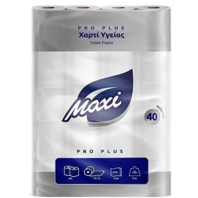 MAXI TOILET PAPER 2sheets 77gr. 40 ROLLS