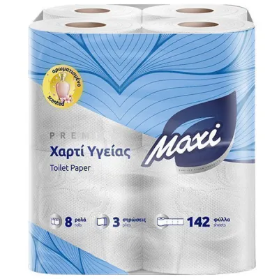 MAXI TOILET PAPER SCENTED DECO 3sheets 80gr. 8 ROLLS