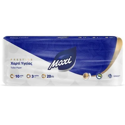 MAXI TOILET PAPER 3sheets 100gr. 10 ROLLS DECO