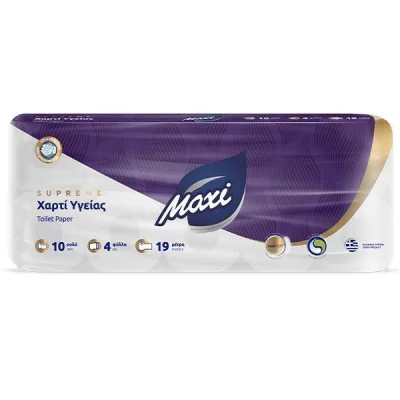 MAXI DECO TOILET PAPER 4sheets 120gr. 10 ROLLS 3010041