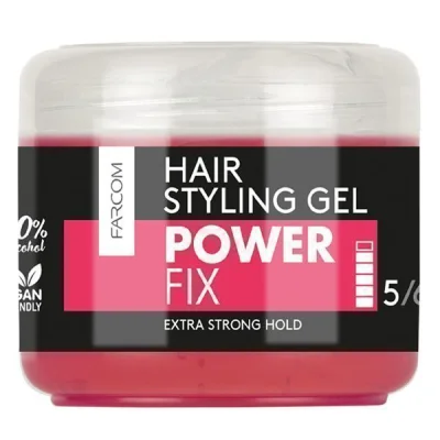 FARCOM STYLING GEL POWER FIX 250ml. JAR