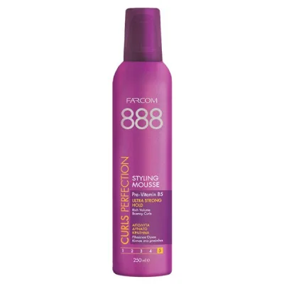 FARCOM STYLING 888 MOUSSE 250ml CURLY