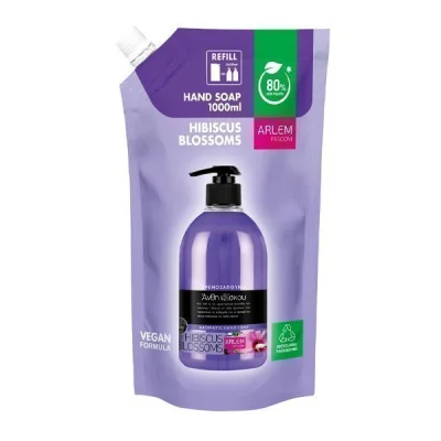 FARCOM ARLEM LIQUID HAND SOAP 1 lit DOYPACK HIBISCUS BLOSSOMS