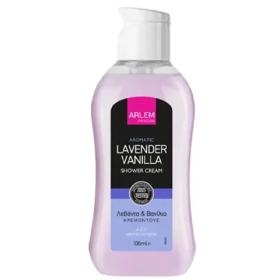 FARCOM ARLEM SHOWER GEL 100ml LAVENDER & VANILLA TRAVEL SIZE