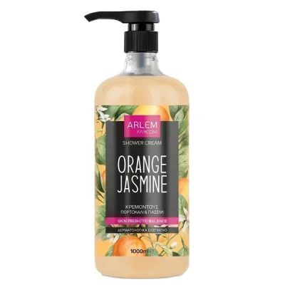FARCOM ARLEM SHOWER GEL 1 lit ORANGE & JASMINE new
