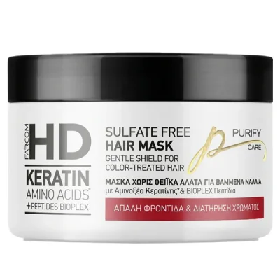 FARCOM HD MASK 250ml SULFATE FREE DYED HAIR
