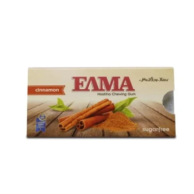 Elma Gum Cinnamon Sugar-Free 14g ΕΛΜΑ Μαστίχα Χίου Κανέλα Χωρίς Ζάχαρη