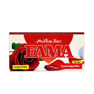 Elma Rose Sugar free Gum 14g ΕΛΜΑ Μαστίχα Χίου Τριαντάφυλλο 14g