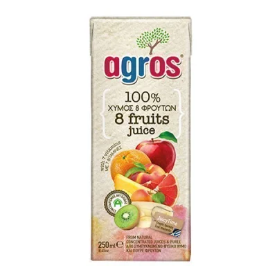 AGROS JUICE 250ml 8 FRUITS