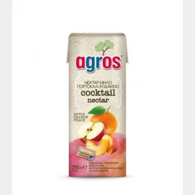 AGROS ΚΟΚΤΕΪΛ ΝΕΚΤΑΡ 3 ΦΡΟΥΤΩΝ 250ml