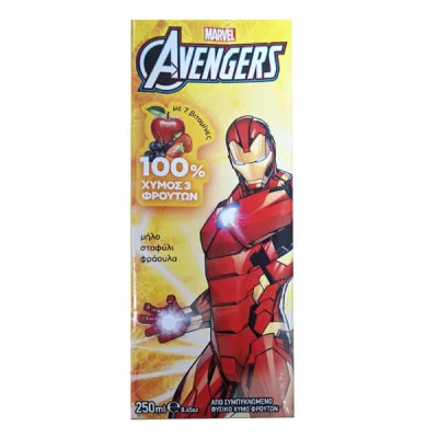 AVENGERS JUICE 250ml APPLEGRAPESTRAWBERRY 100% NATURAL