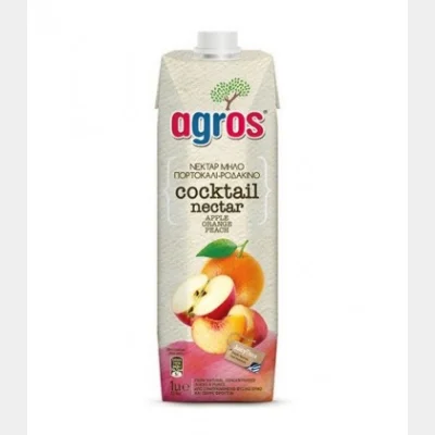 AGROS ΚΟΚΤΕΪΛ ΝΕΚΤΑΡ 3 ΦΡΟΥΤΩΝ 1L