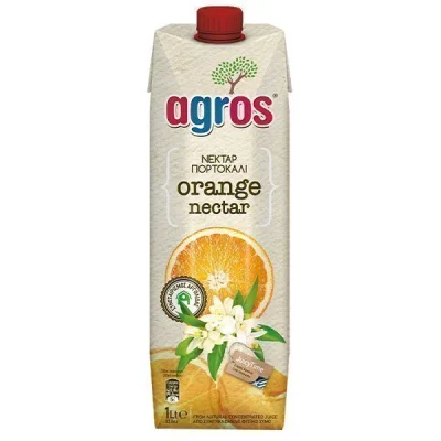 AGROS JUICE 1 lit NECTAR ORANGE