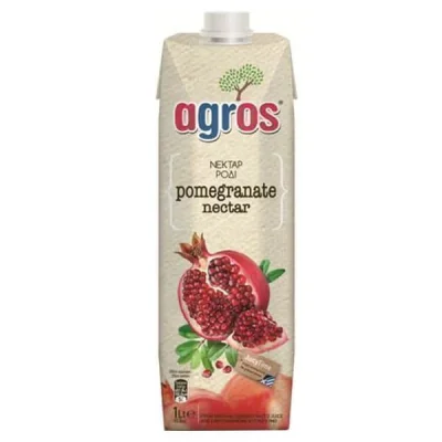AGROS JUICE 1 lit POMEGRANATE NECTAR