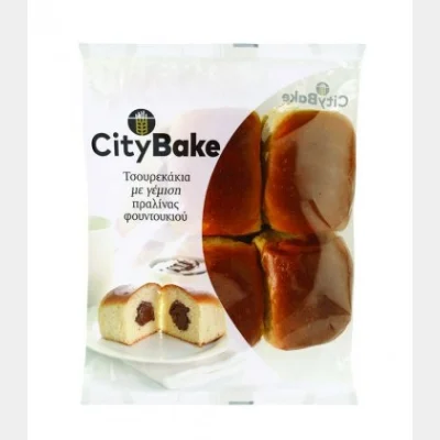 CITY BAKE ΤΣΟΥΡΕΚΑΚΙΑ ΜΕ ΠΡΑΛΙΝΑ ΦΟΥΝΤΟΥΚΙΟΥ 400gr