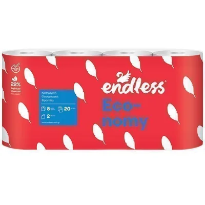 ENDLESS TOILET PAPER ECONOMY 2ply 65gr. x 8 ROLL