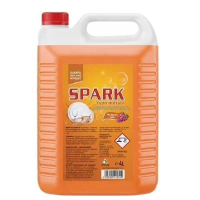 SPARK LIQUID DISH CLEANER 4 lit VINEGAR NEW